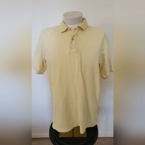 Tommy Bahama Pique Knit Pale Yellow Polo Shirt